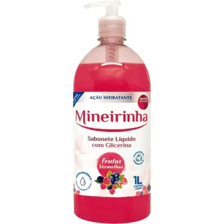 SABONETE LIQ. MINEIRINHA 1L FRUTAS VERMELHAS