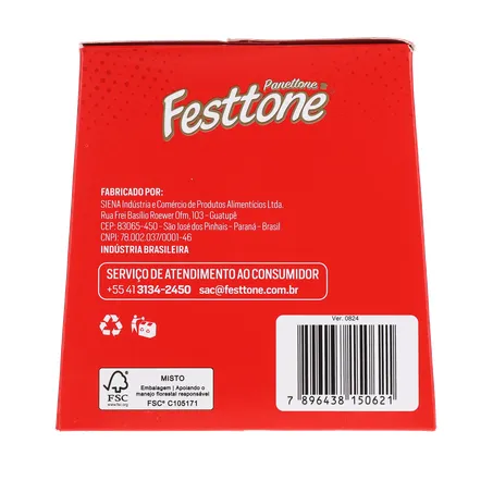 Panettone festtone mini frutas cx 80g 360-3