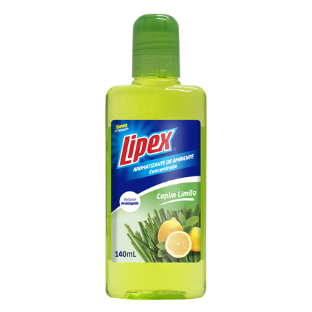 Aromatizante ambiente concentrado lipex capim limao 140ml