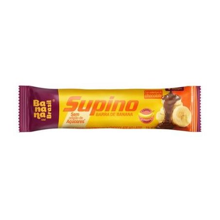 Barra banana brasil supino banana com chocolate ao leite 24g