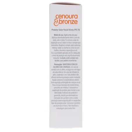Protetor solar facial cenoura e bronze fps 70 50g 360-9