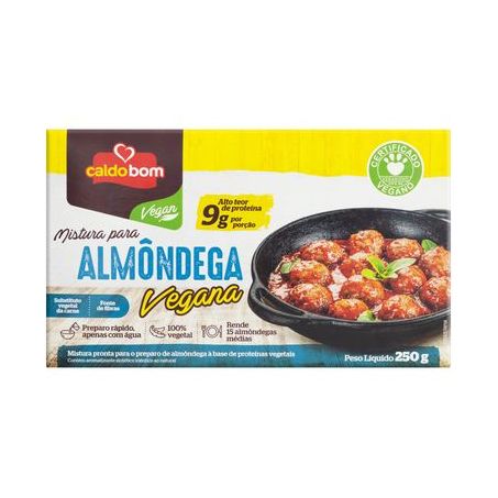 Almondega caldo bom 250g vegana