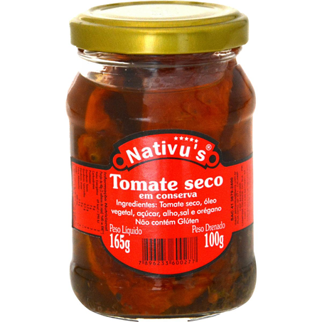 Tomate Seco Nativus 100g - Vidro
