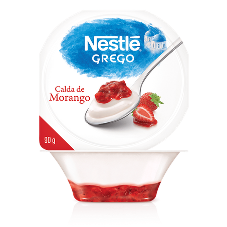 Iogurte grego nestle com calda de morango 90g