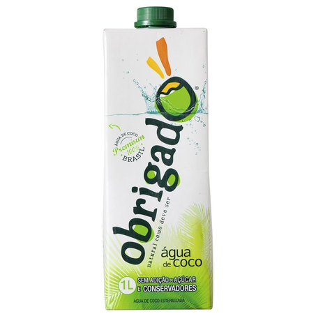 ÁGUA DE COCO ESTERILIZADA OBRIGADO