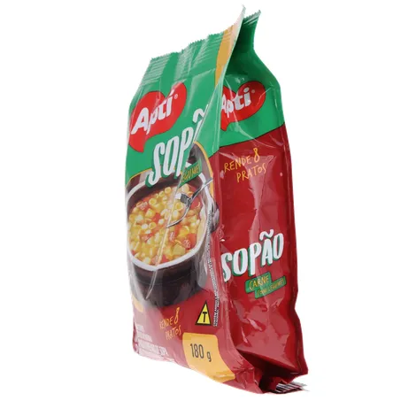 Sopão Carne com Macarrão e Legumes Apti 180g 360-6