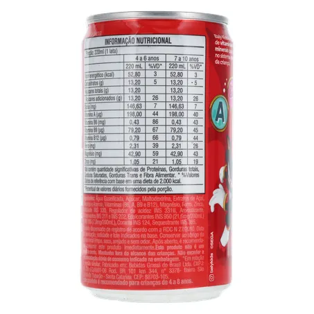 Bebida baly kids sonic morango 220ml 360-18