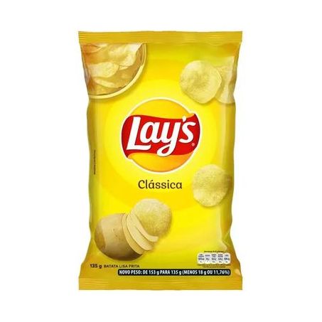 Batata Frita Lisa Clássica Lay's Pacote 135G