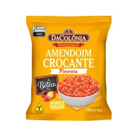 Amendoim crocante dacolônia com pimenta 90g