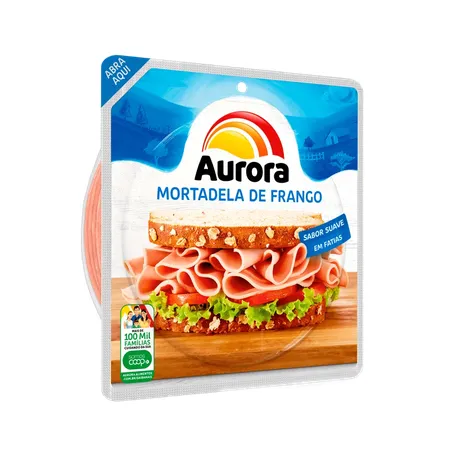 Mortadela frango aurora 180g