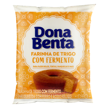 FARINHA DE TRIGO COM FERMENTO DONA BENTA 1KG