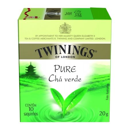 CHA TWININGS PURE VERDE 20G