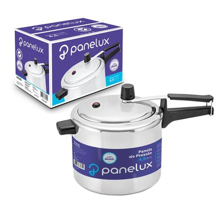 Panela de presao panelux 4,5 lts polida
