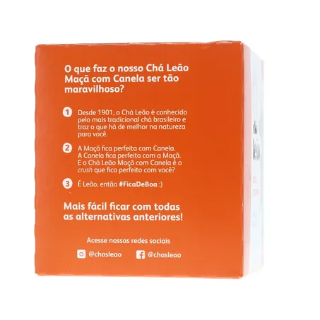 Chá Leão Maça e Canela C/10 Sachês 360-28