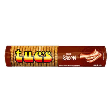 Biscoito Salgado Din Cracker's Tuc's Bacon Pacote 100gr