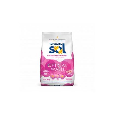 Lava roupas em po girando sol rosa 2.4 kg