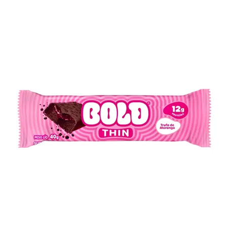 BARRA THIN TRUFA DE MORANGO 40G - BOLD