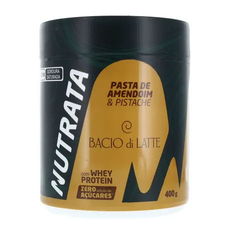 Pasta de Amendoim Nutrata Bacio Di Latte Sabor Pistache 400g 360-35