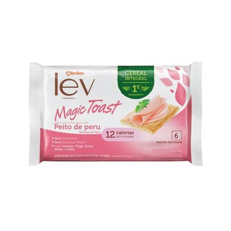 TORRADA LEV MAGIC TOAST PEITO DE PERU 110G