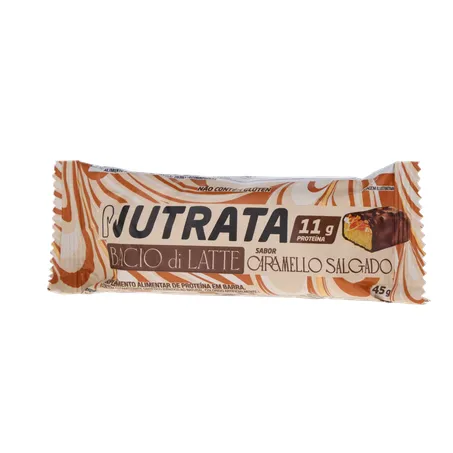 BARRA DE PROTEÍNA NUTRATA BACIO DI LATTE CARAMELO SALGADO 45G 360-2