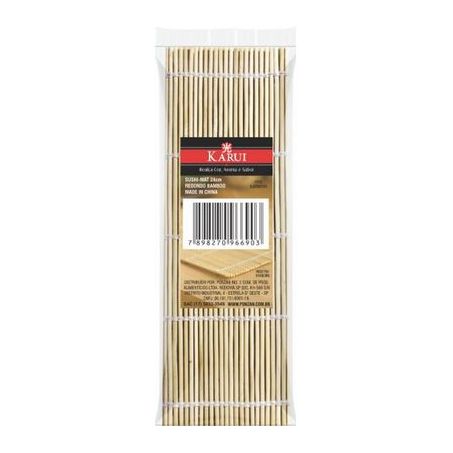 Sudare mat redondo esteira para sushi 24cm karui