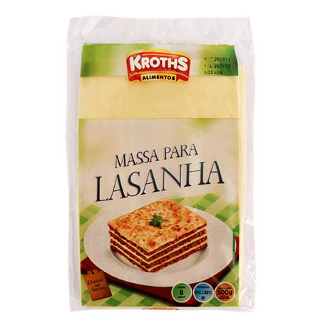 Massa para lasanha kroths 500g