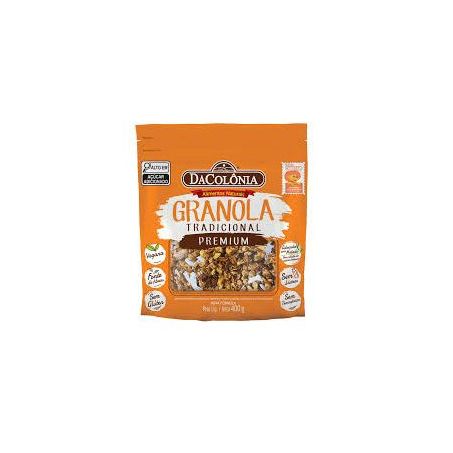 Granola dacolônia premium nuts e cereais sem glúten 400g