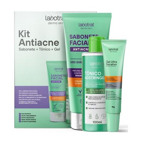 KIT FACIA LABOTRAT ANTIACNE DERMO SKIN 3UN