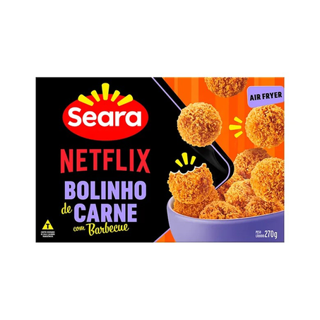 Bolinho de carne empanado seara 270g