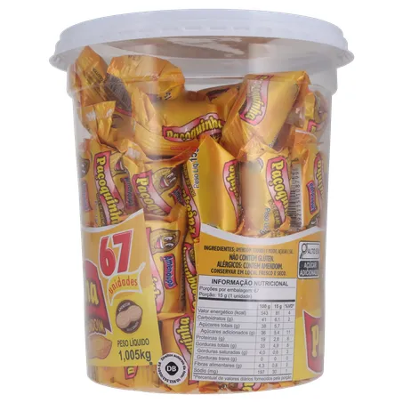 PACOCA AMENDUPA ROLHA EMBRULHADA POTE 1KG 360-1