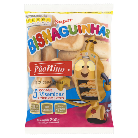 Pão Nino 300g - Bisnaguinha