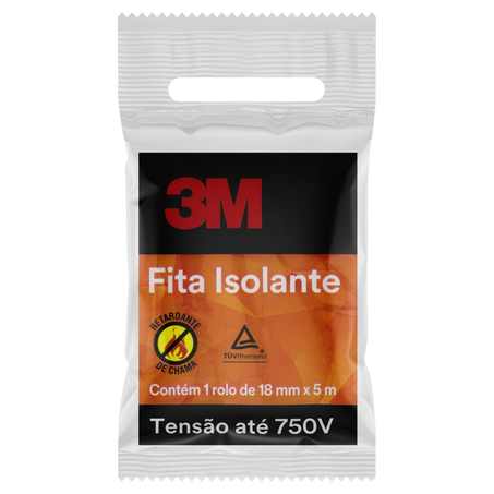 Fita Isolante 3M Tam. 15mmx5m - Preta