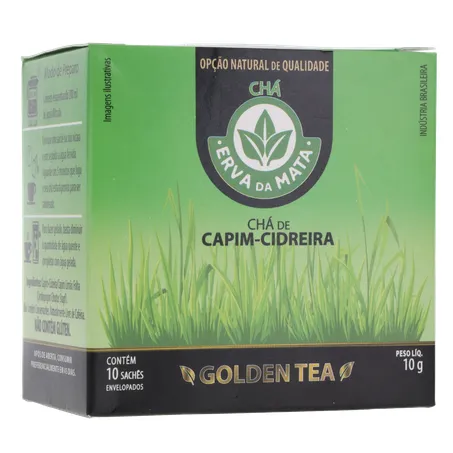 CHÁ ERVA DA MATA CAPIM CIDREIRA CAIXA C/10 SACHÊS 360-16