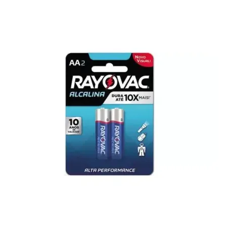 PILHA RAYOVAC AA2 ALCALINA PEQ C/2                
