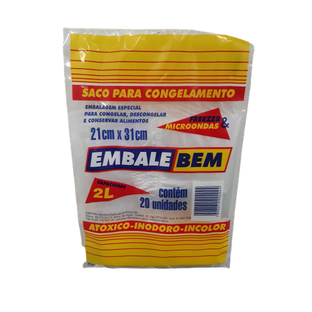SACO FREEZER EMBALEBEM 2L C/20UN