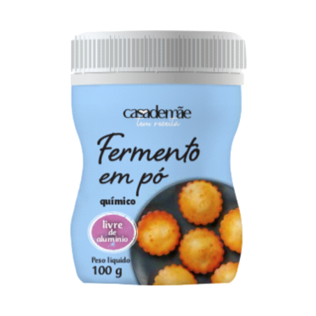 Fermento químico em pó casa de mãe 100g