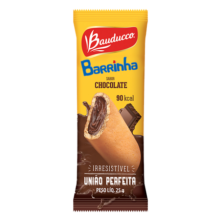 Barrinha de biscoito com chocolate bauducco 25g