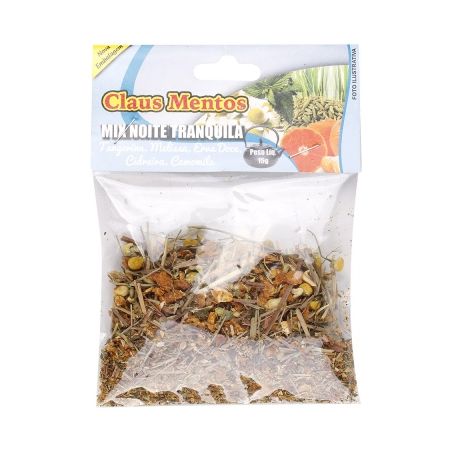 Chá mix noite tranquila claus mentos 12g