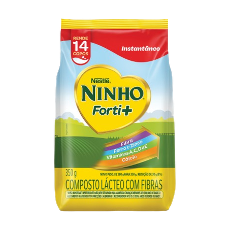 Composto Lácteo Nestlé Ninho Forti + Com Fibras Sachê 350g 
 