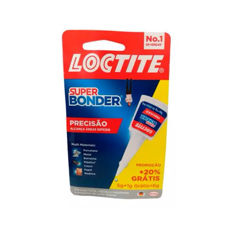 Cola Super Bonder Precisão 5g+1g