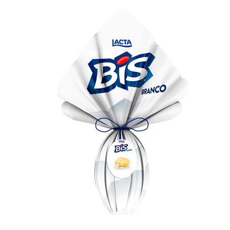 Ovo de Páscoa Lacta 234g - Bis Chocolate Branco