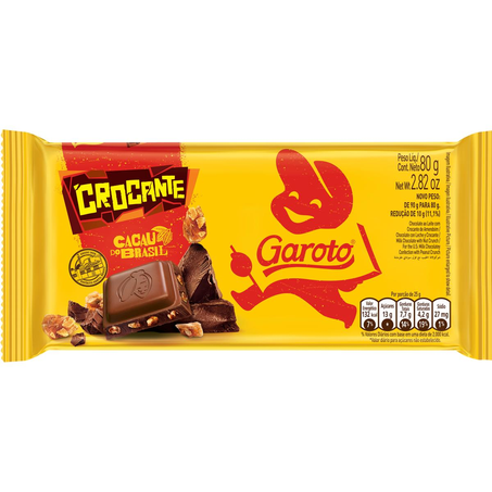 Chocolate Garoto 80g - Crocante
