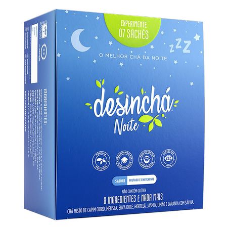 CHÁ 8 INGREDIENTES DESINCHÁ NOITE COM 7 SACHÊS