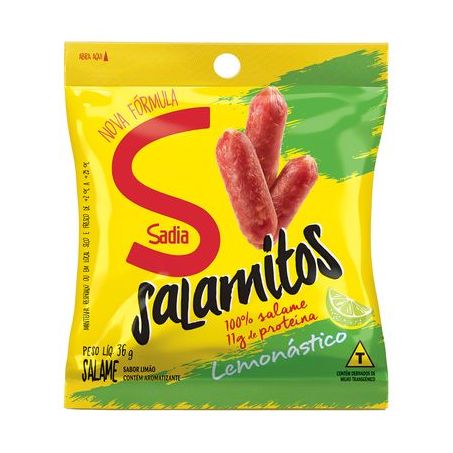 Salame Sadia Salamitos Lemonástico Embalagem 36G