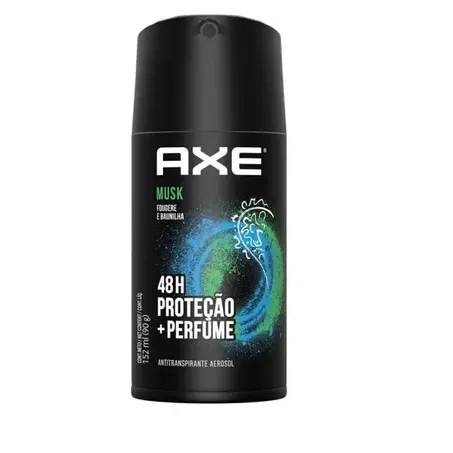 Antitranspirante Aerosol Axe Musk Frasco Spray 152ml