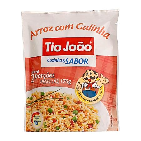 Arroz tio joão 175g cozinha e sabor galinha