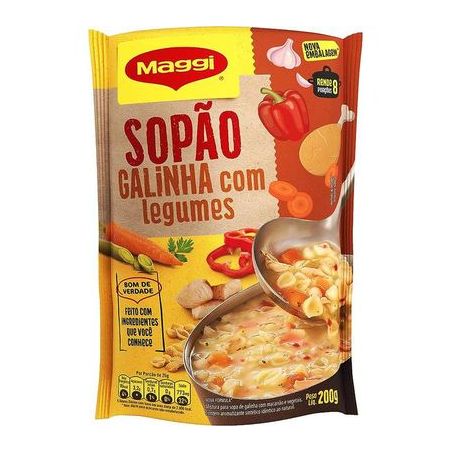Sopão Maggi Galinha com Legumes Pacote 200gr