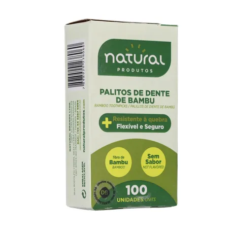 Palito dental natural bambu 100un 360-15