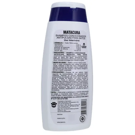 SHAMPOO+CONDICIONADOR ANTIPULGAS MATACURA 200ML 360-16