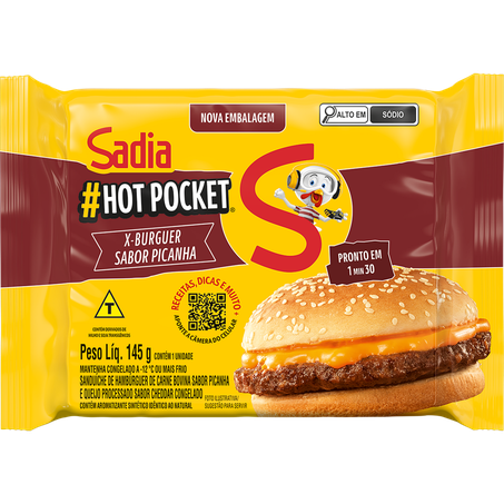 Hot pocket sadia 145g x picanha